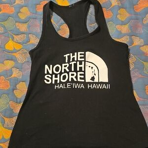 Black Tank Top North Shore Hale'iwa Hawaii Size M
